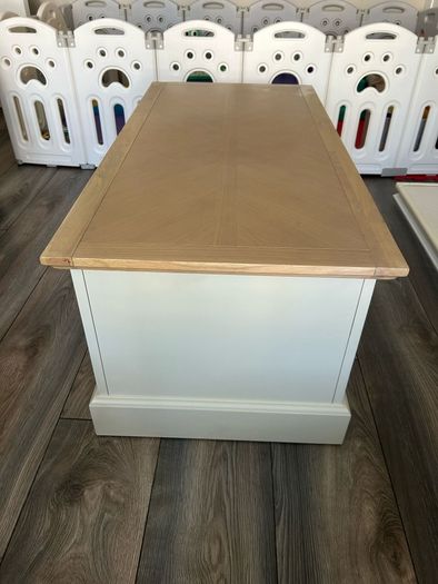 Wood coffee table