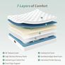Double Mattress 4FT6 with Comfortable Memory Foam, Pocket Sprungs Hybird Mattress with Motion Isolation, Orthopaedic Mattresses Medium Firm, 10.2 Inch Deep, 135 x 190 x 26 cm Image 5