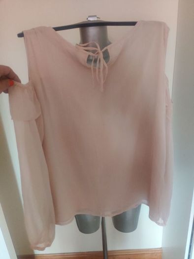 Jean Pascale dusty pink off shoulders blouse size UK18 EU46 Postage included
