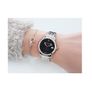 Chrono Diamond 10610B schwarz-35 mm Women's Watch Metal Strap Silver, LIMITED EDITION Image 3