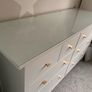 IKEA HEMNES Grey 8-Drawer Chest with Glass Top Image 7
