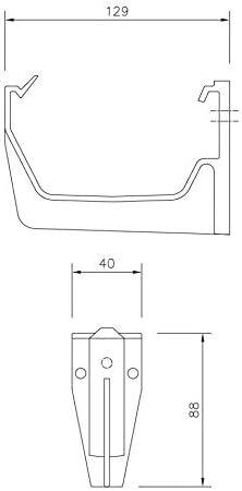 New. FloPlast Gutter Brackets Black. 10 in total