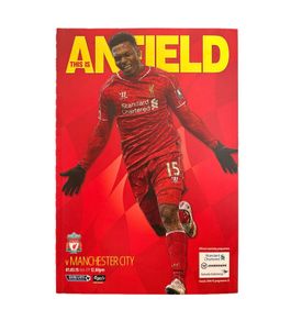 Liverpool v Man City Match Day Programme 23 Season 2014/15
