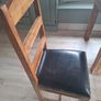 Solid oak kitchen table and 6 chairs Image 2