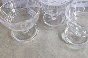 Set of 3 Vintage Cavan Crystal Cut Sundae Bowls