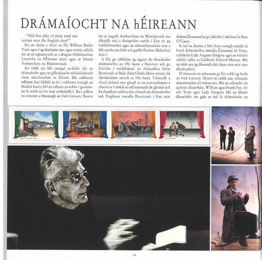 1989/90 Ireland The Irish Stamp Year Book with 48 images of contents