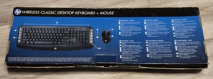 HP wireless classic desktop keyboard + mouse
