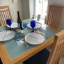 Extendable glass table and 6 dining chairs Image 2