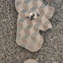 Doberman dog , pin back badge. Image 2