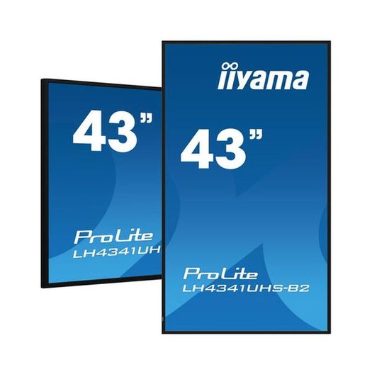 Digital Advertising Screen iiyama LH4341UHSB2 43 Inch for Shop Displays 4K 24 7 Portrait