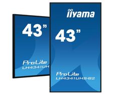 Digital Advertising Screen iiyama LH4341UHSB2 43 Inch for Shop Displays 4K 24 7 Portrait