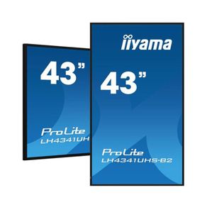 Digital Advertising Screen iiyama LH4341UHSB2 43 Inch for Shop Displays 4K 24 7 Portrait