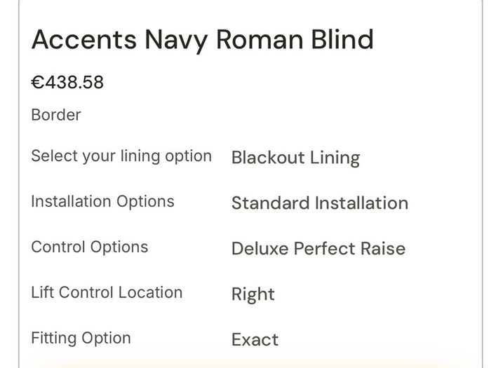 Brand New Roman Blind (Large: 2400mm x 1550mm)
