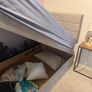 Wayfair Grey Ottoman Storage Bed + Mattress Image 2