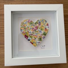 Handmade Framed Mosaic Heart