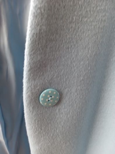 H+M baby blue 3/4 length coat