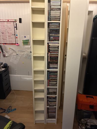 Four ikea gnedby cd shelves for 20 euro