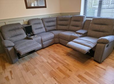 New Grey Fabric Apollo Corner Sofa Sets