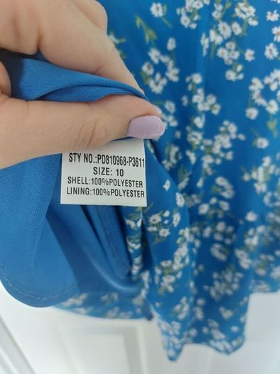 unworn blue dress