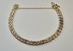 9ct gold diamond bracelet.