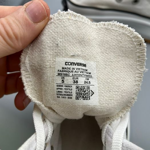 Converse Run Star Hike Platform Trainers White JW Anderson Womens UK 5 EU 38