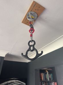 Hanging silk and hook suspension system