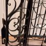 Antique Black Wrought Iron Wine Holder Image 2