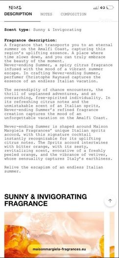New Maison Margiela  Never Ending Summer Edt 30mls