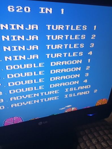 Nintendo 620 in 1 games console + tv