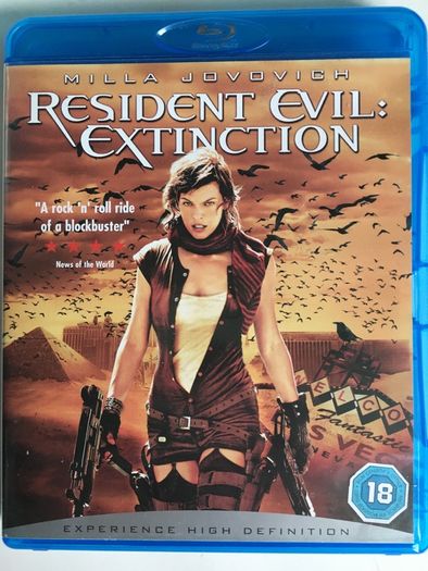 Resident Evil: Extinction [2007] Milla Jovovich, Oded Fehr, Ali Larter & Iain Glen [Blu-ray Movie]