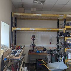 Heavy duty steel shelving