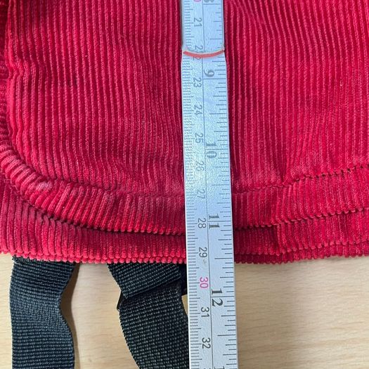 JanSport Mini Red Corduroy Backpack - Vintage Classic Logo - Retro Y2K