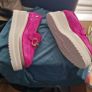Marco Moreo suede BNWOB pink wedge shoes size 39/6 Image 3