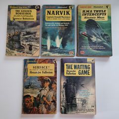 WW2 Maritime War Books - Vintage WW2 Pan Paperback Books