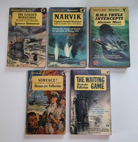 WW2 Maritime War Books - Vintage WW2 Pan Paperback Books