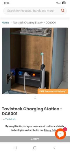 Bathroom charging station