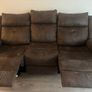 Recliner sofa + free cushions Image 5