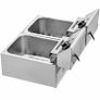 Electric Deep Fryer 12L Electric Fryer 5000W Twin Basket Dual Tank Countertop Stainless Steel 220v Image 4