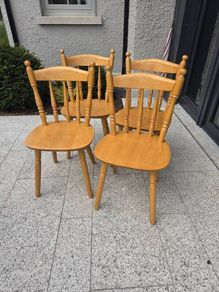 Chairs. Solid Wood 4 in total