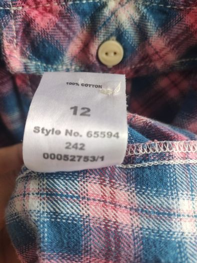 SoulCal & Co Western Plaid Shirt UK 12