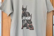 Ladies Grey Doberman T Shirt by Seekers