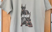 Ladies Grey Doberman T Shirt by Seekers
