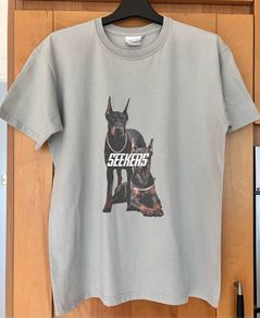 Ladies Grey Doberman T Shirt by Seekers