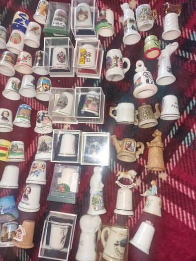 120 Collectible Sewing Thimbles From Around The Word