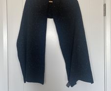 Cos Black Flecked Cashmere Wrap/ Scarf