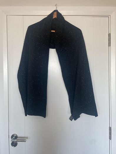 Cos Black Flecked Cashmere Wrap/ Scarf