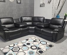 Oxford Reclining corner with drinks console -NEW