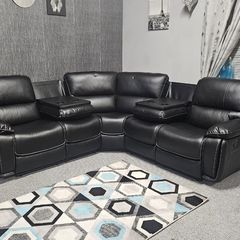 Oxford Reclining corner with drinks console -NEW