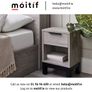 Verona 1-Drawer Bedside Table Image 3
