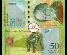 Venezuela | 2011 | 50 Bolivares | P.92e | UNC